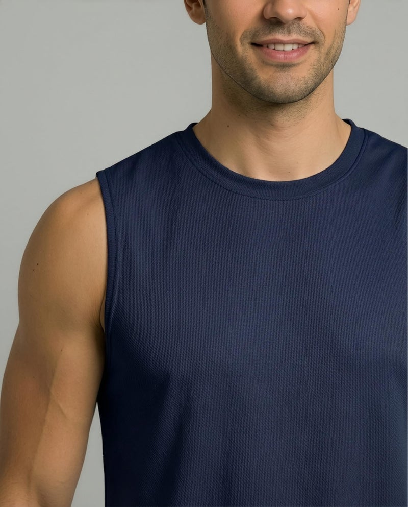 REALESSENTIALS Real Essentials 5 Pack: Men's Mesh Active Athletic Tech Tank Top - Workout & Training Activewear (Available in Big & Tall),Set 5-M - Image 3